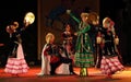 Spectacular Bashkir folk dance stage performers